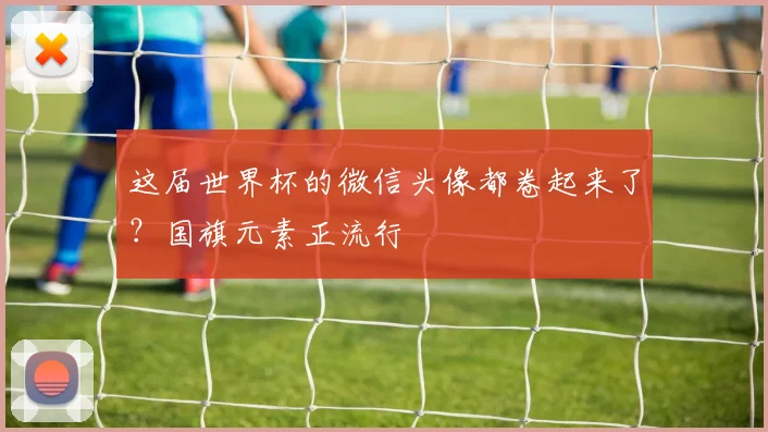 这届世界杯的微信头像都卷起来了？国旗元素正流行